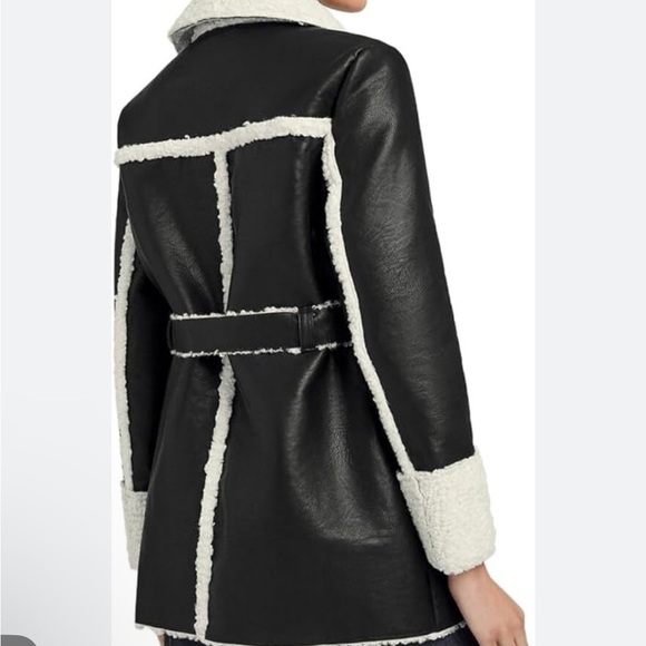 Cinq a Sept Mona Coat in Black & Ivory
Color:Black & Ivory - Picture 3 of 10